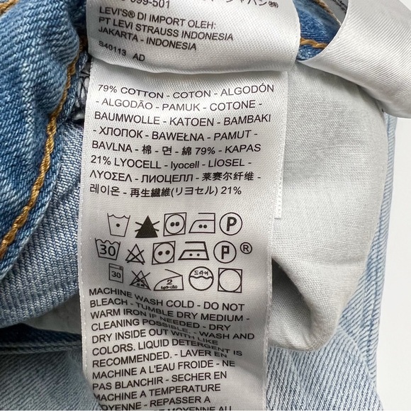 Levi’s Ribcage Straight Ankle High Waist Middle Road Wash Womens 31x27 NEW - Picture 7 of 7